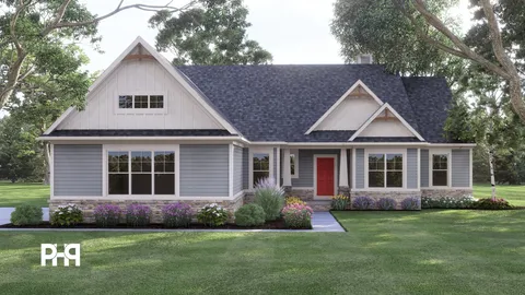 The Murphy house plan, exterior view 1
